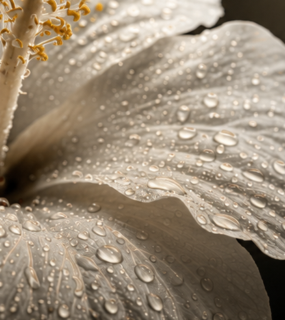 Hibiscus petal close-up